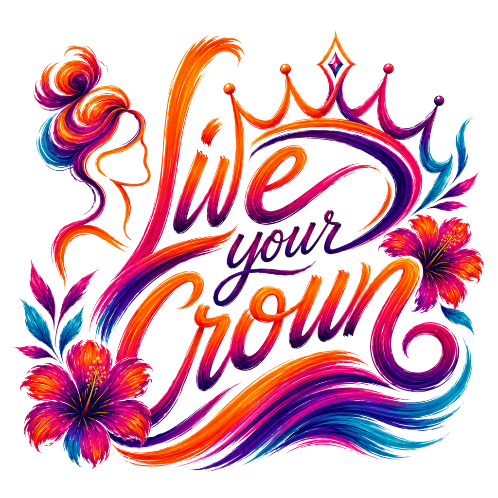 Live Your Crown Graphic T-Shirt | Inspirational Women's Unisex Tee| short sleeved