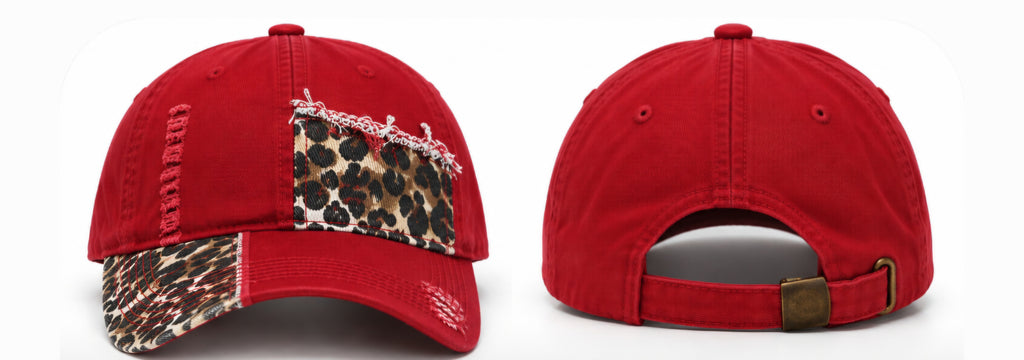 Alexander James Red and Leopard Hat - limited 1st run