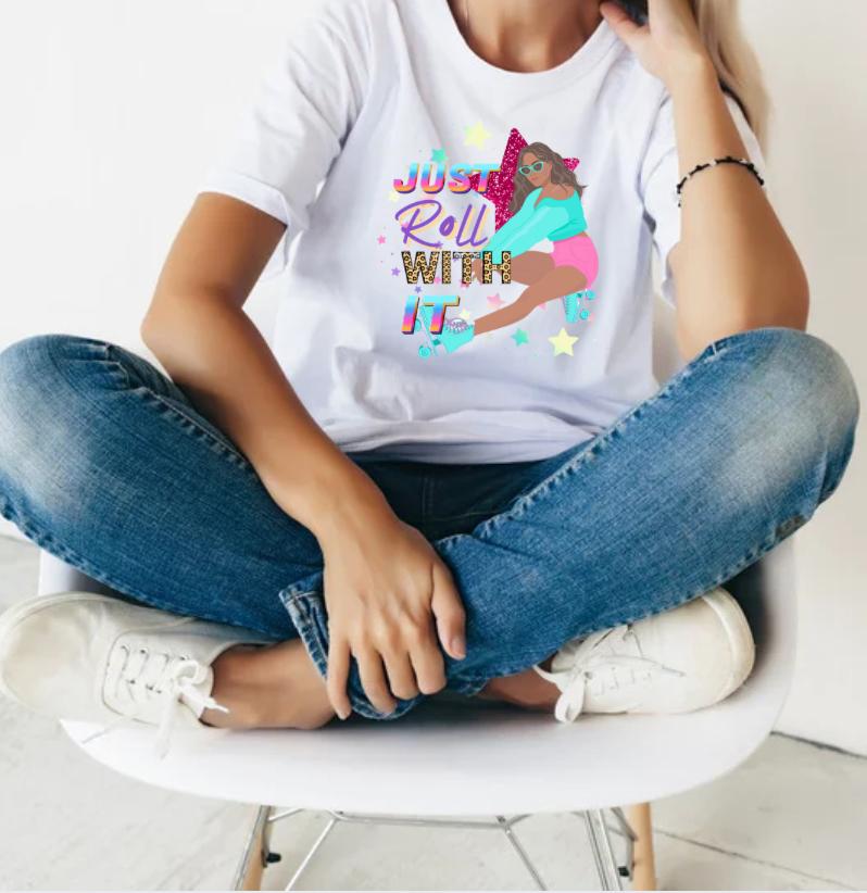 Roll On Lady Tee sizes 2x and 3x